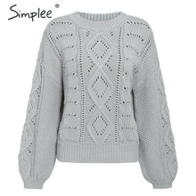 Load image into Gallery viewer, Knitted Women Pullover