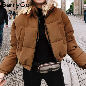 Casual Corduroy Thick Parka