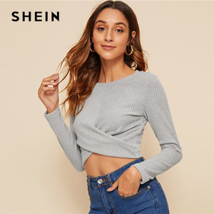 Cross Cropped Sweater