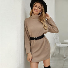 Load image into Gallery viewer, Khaki Sweater Dress