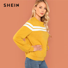 Load image into Gallery viewer, Mustard Striped Tunic Pullover