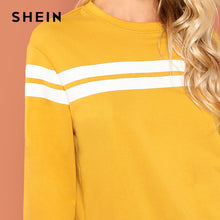 Load image into Gallery viewer, Mustard Striped Tunic Pullover