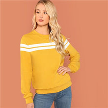 Load image into Gallery viewer, Mustard Striped Tunic Pullover